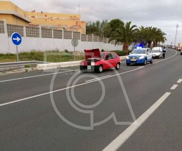 Uno de los vehículos implicados en el accidente (Foto TA)
